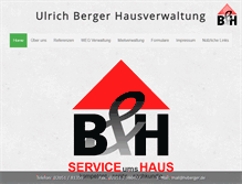 Tablet Screenshot of hvberger.de